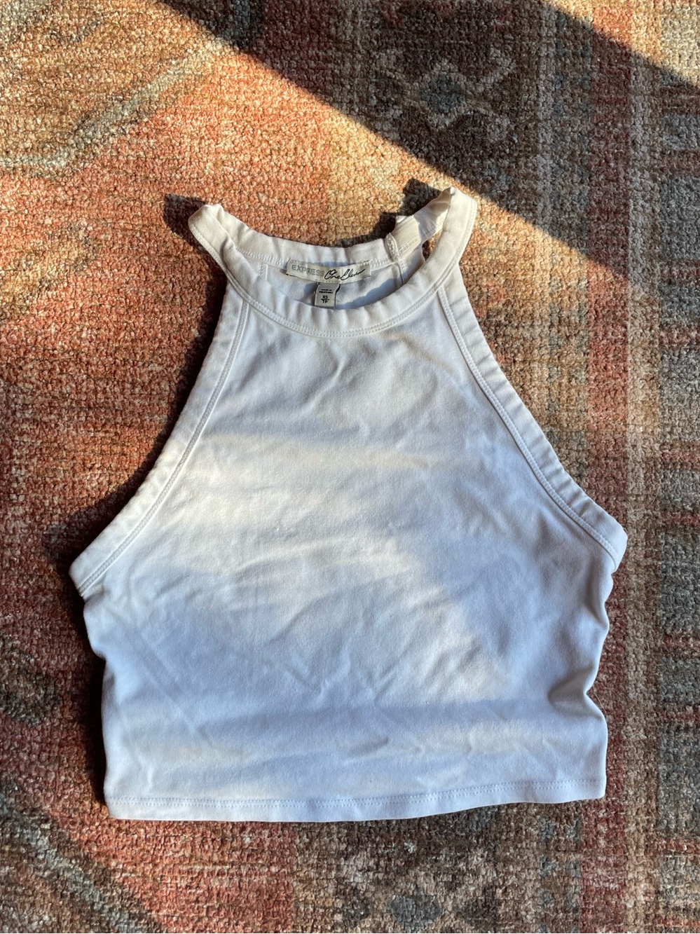 Express halter crop top